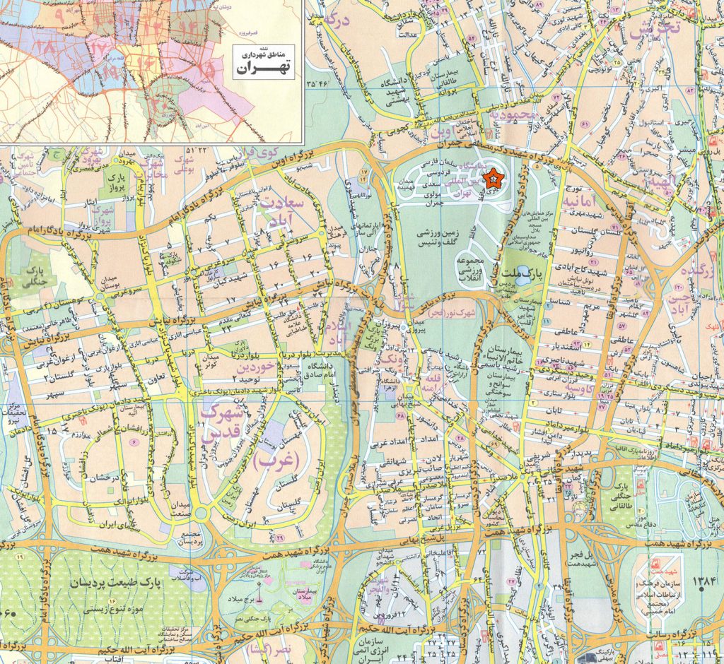 Tehran Map